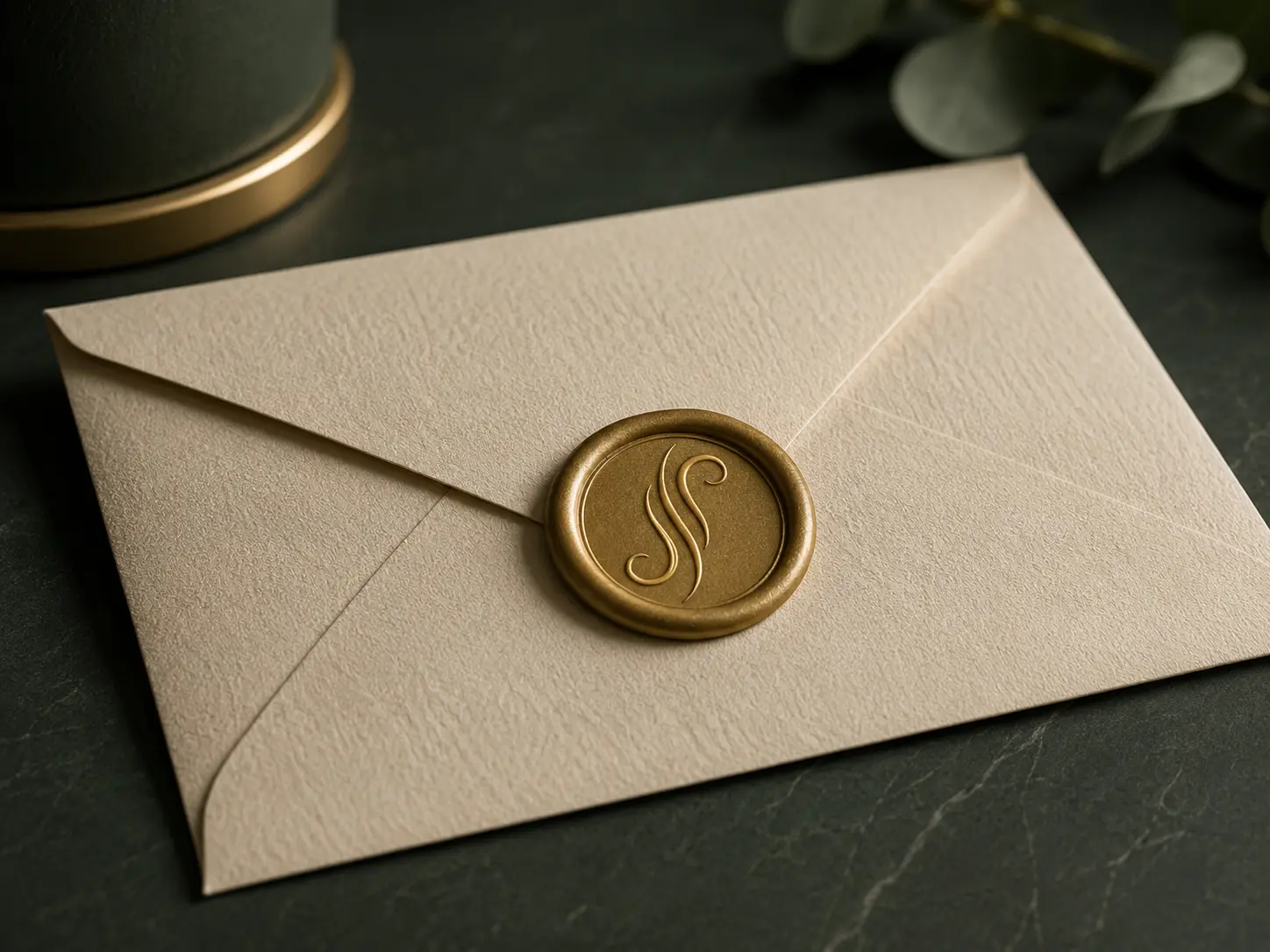 Envelope lacrado com selo dourado, entregue no início da Ascensão Capilar